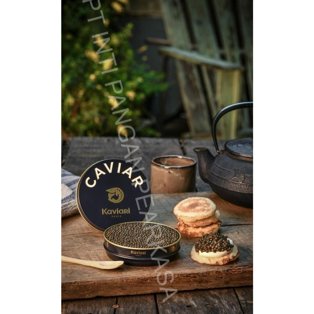 Caviar Kaviari Paris Transmontanus Sturgeon Roe Telur Ikan Sturgeon