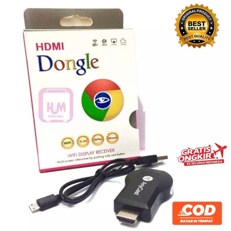 Dongle HDMI Any cast TV Display 4K 1080 Wireless Wifi