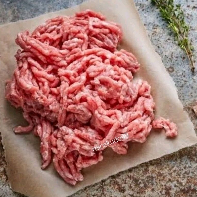 

DAGING BABI GILING 500GR SEGAR BUKAN FROZEN MINCED CACAH GROUND PORK FRESH