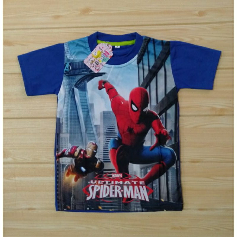 (COD) KAOS SUPER HERO ANAK USIA 2-5 TAHUN