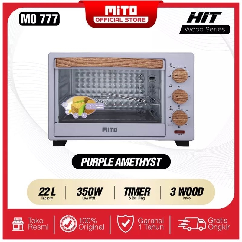 Mito Oven HIT MO 777 Kapasitas 22 Liter - Oven Listrik Mito MO777 22L