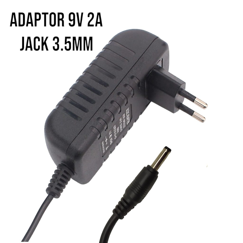 ORIGINAL Adapter Adaptor 9v 2a Jack 3.5mm/5.5mm Power Supply Adapter Multifungsi Original