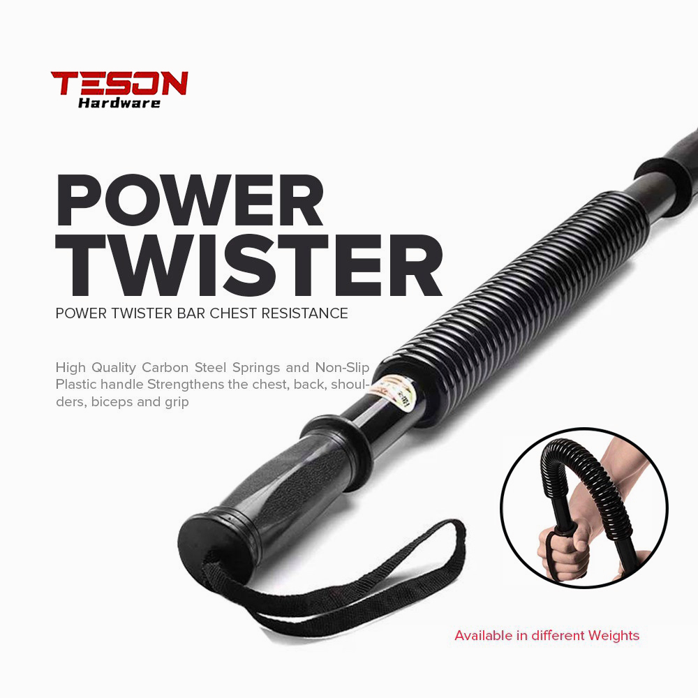 Power Twister Alat Olahraga Fitness Pembentuk Otot Lengan Bahu Dada