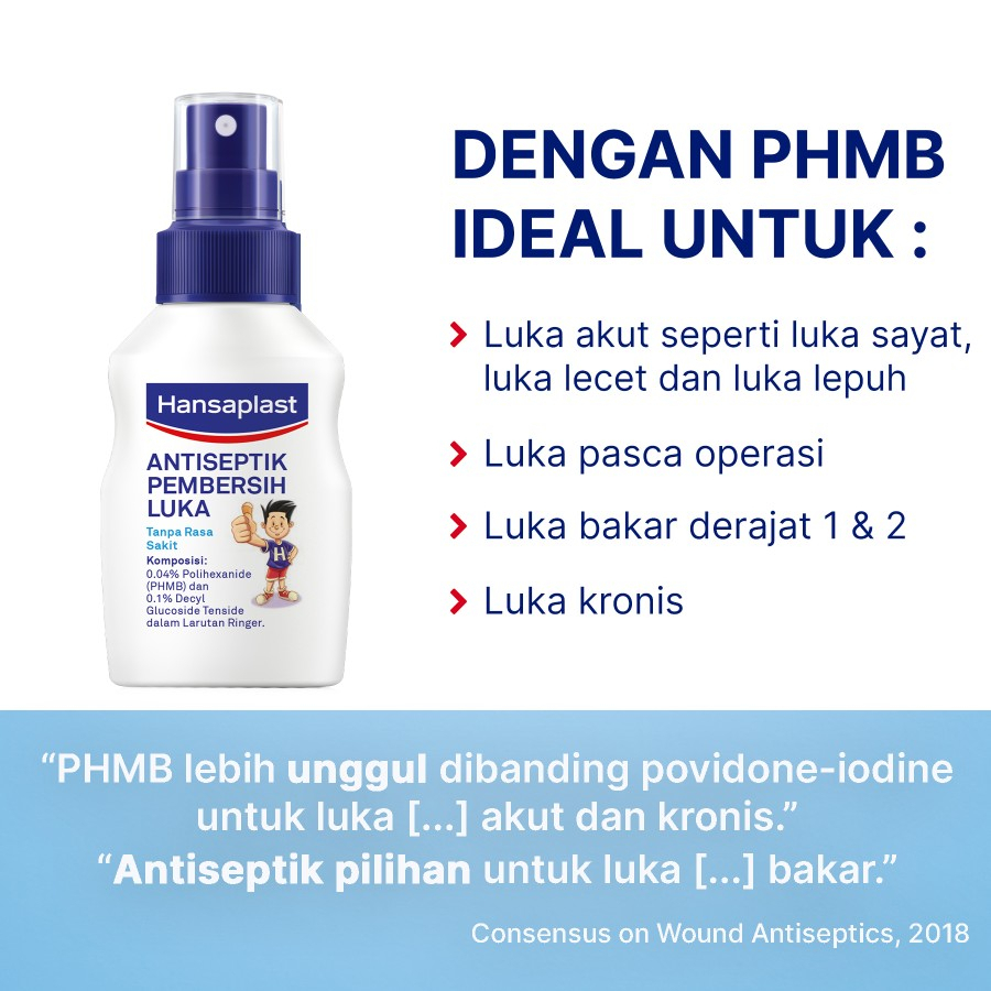 Hansaplast Wound Spray Antiseptic - Pembersih Luka Tanpa Rasa Perih