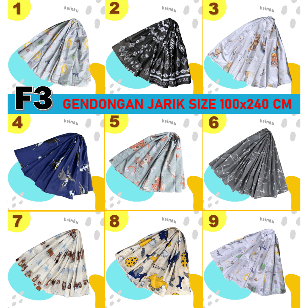 Jarik Motif anak Lucu ukuran 100x240 Jarik Bayi