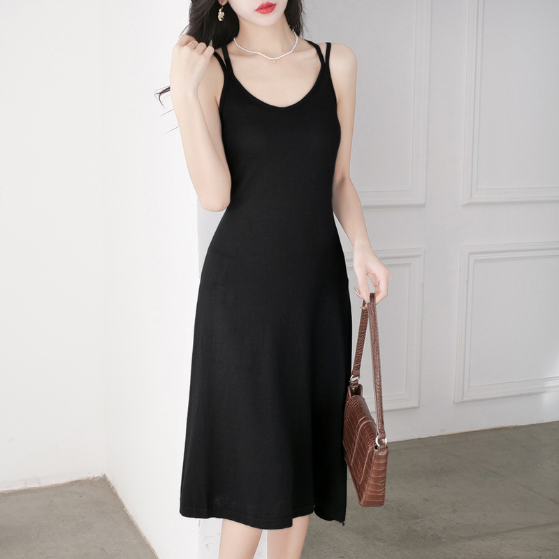 【Premium】Korean Slip Bodycon Midi Dress Casual 2107