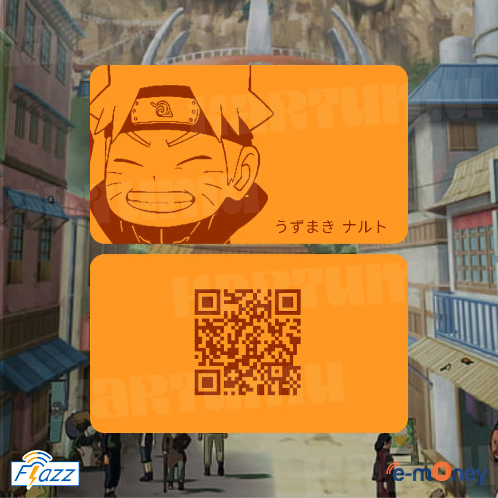 [KARTUMU] KARTU E-MONEY MANDIRI / FLAZZ BCA GEN 2 NARUTO HINATA COUPLE CARD