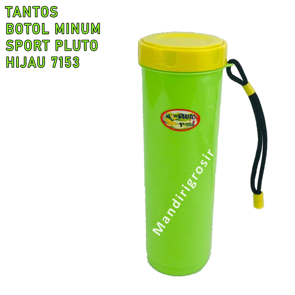 Botol minum sport Pluto* Pluto Tantos plastics* Botol plastik* Warna Hijau* 600ml