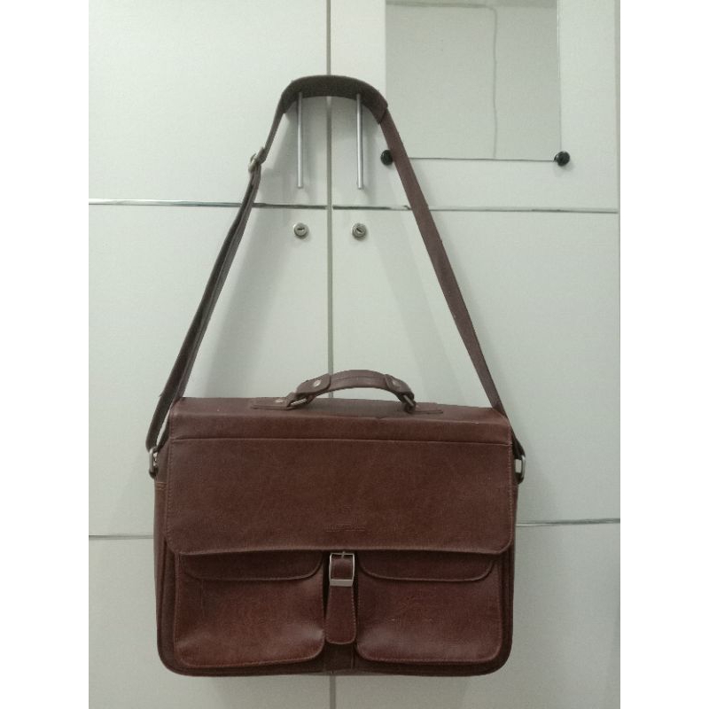 Tas Briefcase Laptop OBERMAIN original (merk branded)