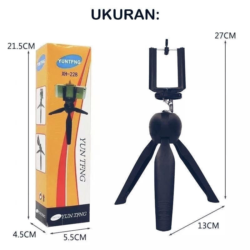 Tripod Yunteng XH-228 mini holder stand phone kamera