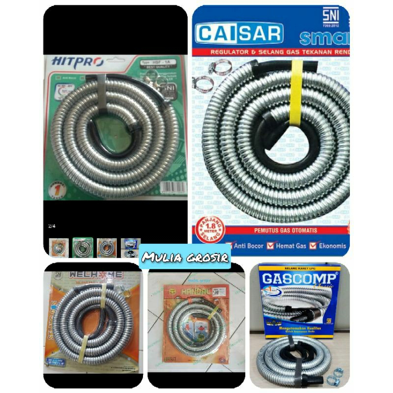 Selang Gas Handal 1.8m Selang Spiral / Selang Kompor Gas Selang Spiral