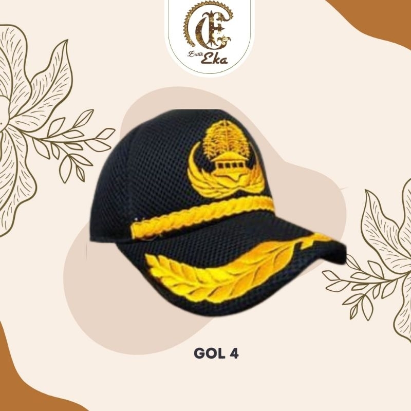 Topi Kopri PNS Warna Hitam / Topi Satpam /Topi Pramuka/ Topi Garuda