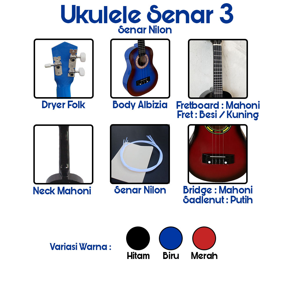 Ukulele Senar 3 handmade