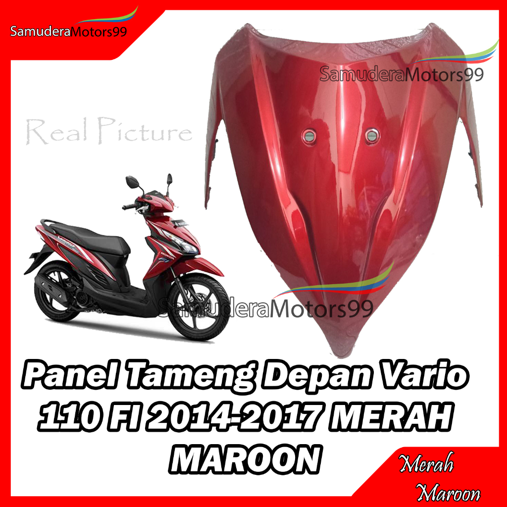 Cover Front Panel Tameng Depan Vario 110 FI 2014-2017 MERAH MAROON