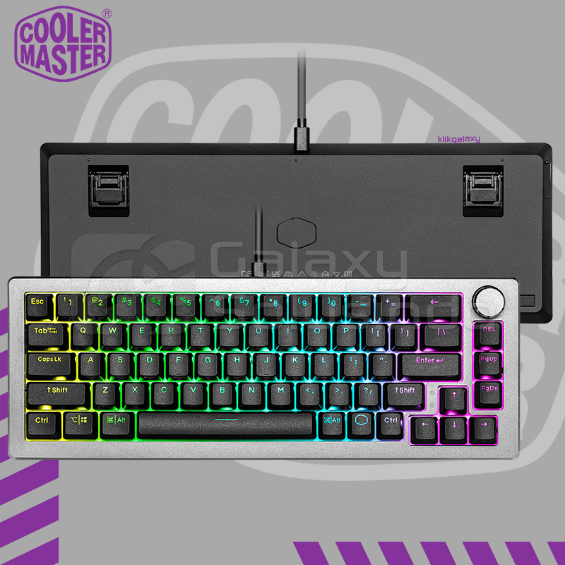Cooler Master CK720 Grey RGB 65% Mechanical Gaming Keyboard - Kailh Box V2 White Switch