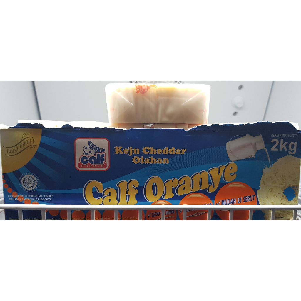 

Keju Cheddar Calf Orange / Keju Eceran / Calf Orange 250gram