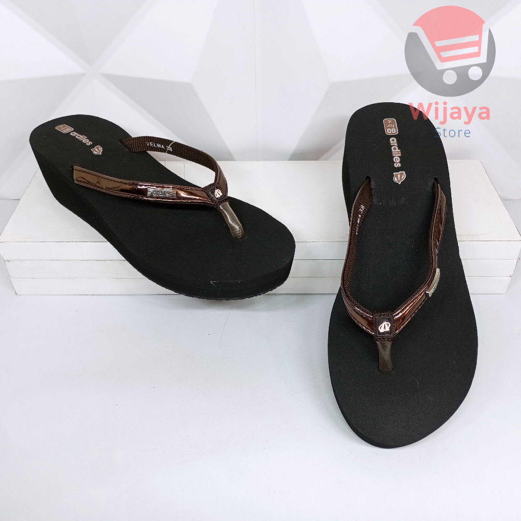 Ardiles VELMA Sandal Wedges Jepit Wanita Sendal Cewek Perempuan Berkualitas