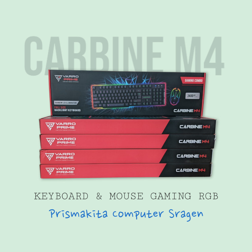 KEYBOARD &amp; MOUSE GAMING CARBINE M4 RGB