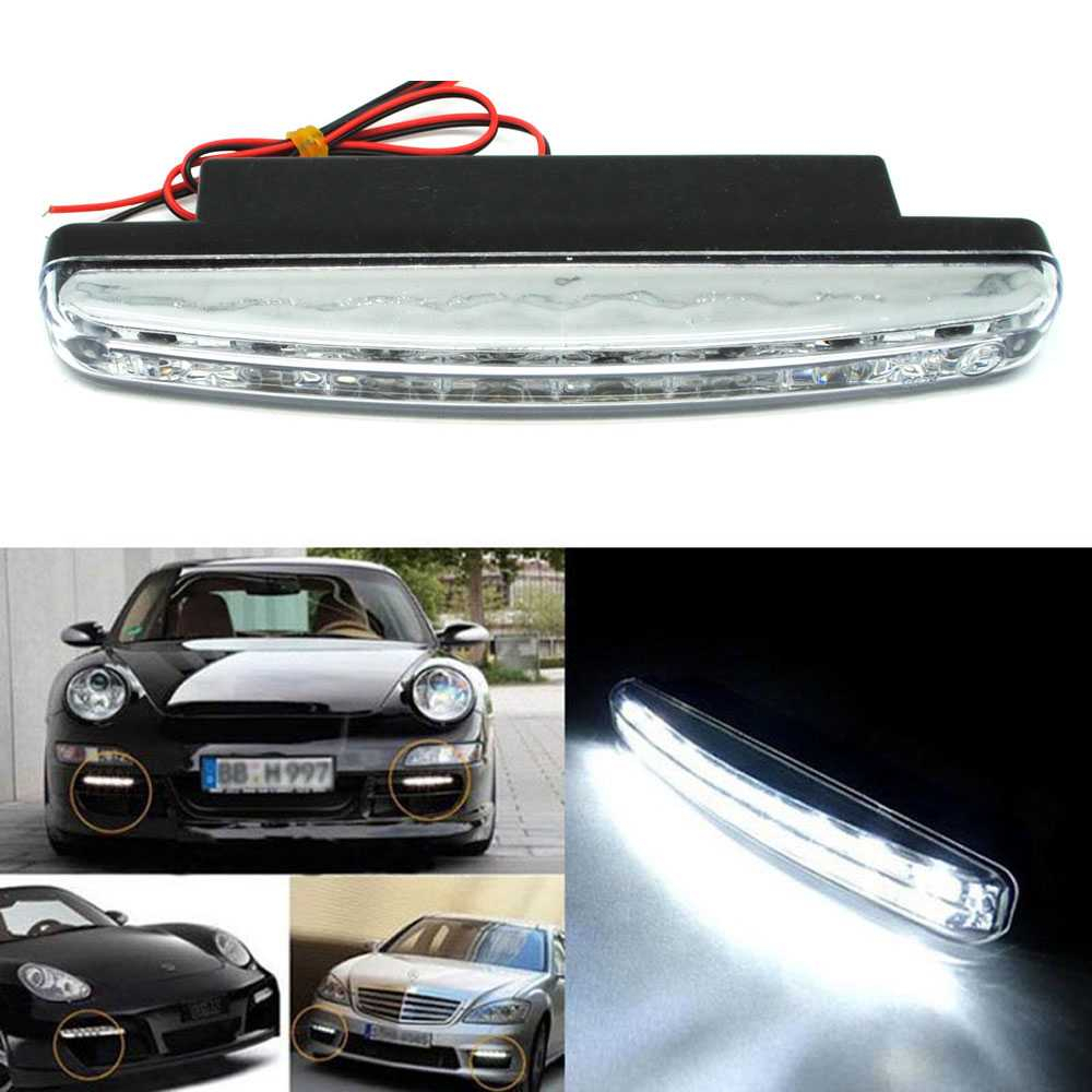 Lampu Kabut Mobil Foglamp DRL LED Cool White 12V 8W