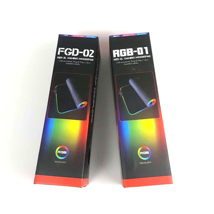 Gaming Mouse Pad XL RGB LED 300 x 900 mm - GMS-WT5 - Black