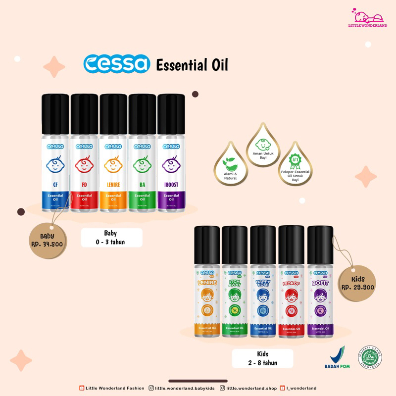 Cessa Essential oil 5varian baby &amp; kids