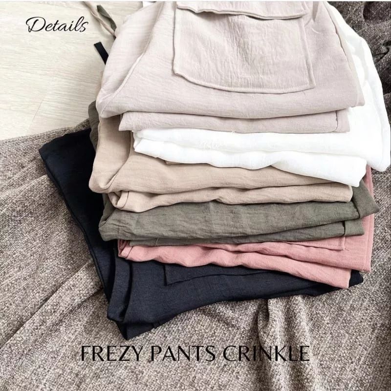 CELANA KULOT WANITA/LOOSE PANTS DREAM POCKET ● PREMIUM CEY AIRFLOW CRINCLE