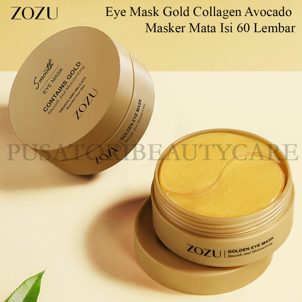 ZOZU Eye Mask Gold Collagen Avocado Masker Mata Isi 60 Lembar