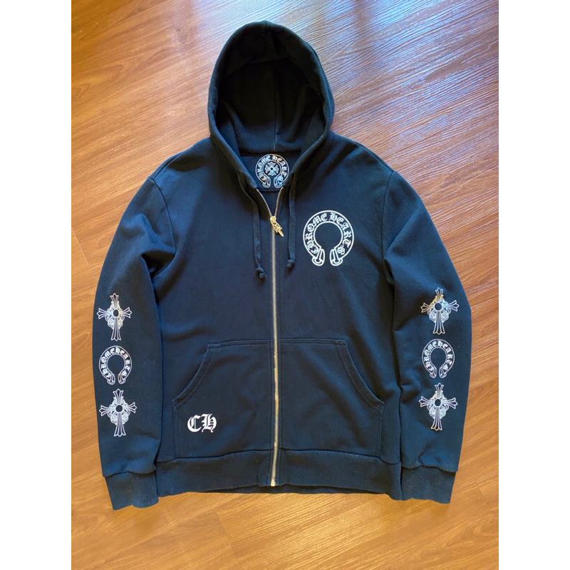 HOODIE ZIPP UP CHROME HEARTS SECOND
