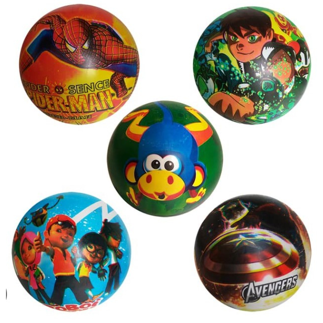 [ISTY] Mainan Anak Laki-laki Bola Karet Cowo / Bola Tiup Motif Bola Karakter