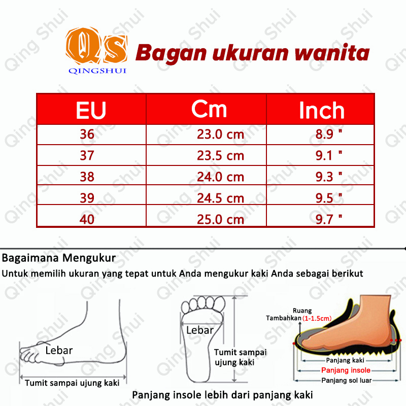 QINGSHUI Sepatu Karet Untuk Wanita. Sepatu Kets Wanita. Sepatu Olahraga Luar Ruangan Wanita. Sepatu Bertali Wanita Bernapas. Sepatu Lari Wanita