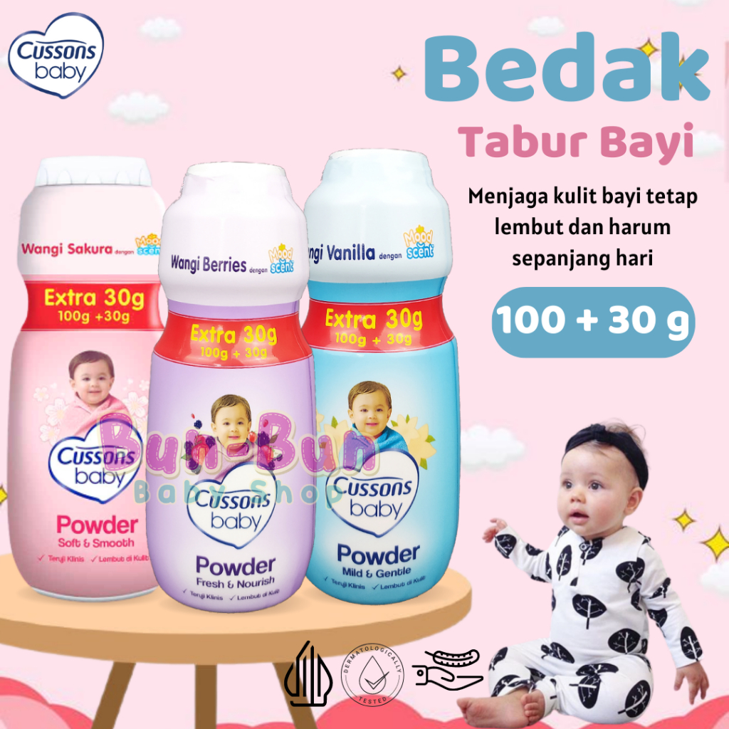 CUSSONS Baby Powder 100+50gr Bedak Bayi New Born Baru Lahir Murah Perlengkapan Mandi Anak Perawatan Kulit