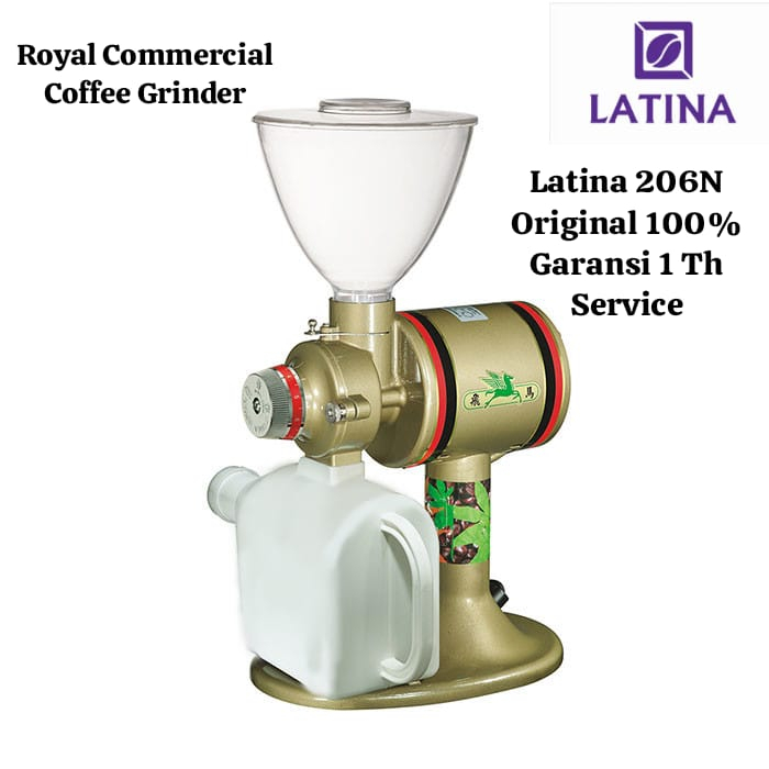Grinder Coffee LATINA 206N Grand Royal Gilingan Kopi Komersil Original