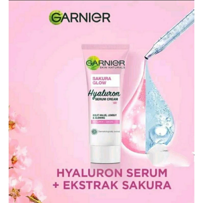 GARNIER Sakura Glow Hyaluron Serum Cream UV  20gr - Day Craem