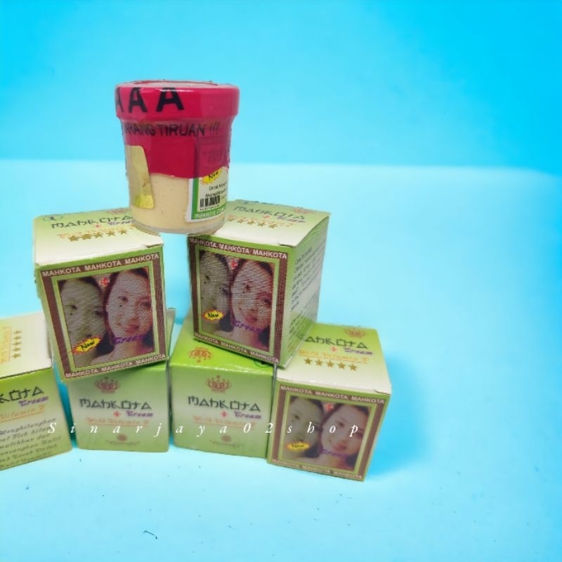 12 Pcs - CREAM MAHKOTA 2 IN 1 PLUS WITH VITAMIN E WHITENING CREM ORIGINAL
