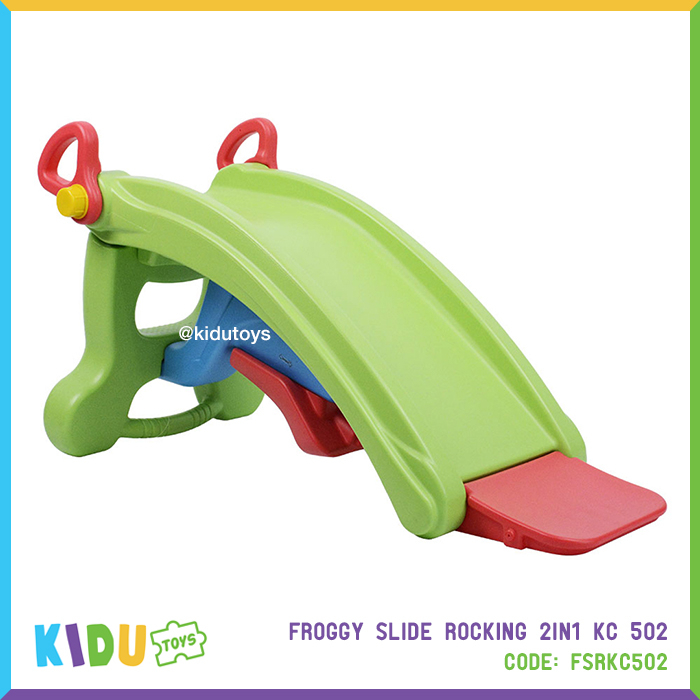Mainan Anak Prosotan  Kuda Kudaan Froggy Slide Rocking 2 in 1 KC 502 Kidu Toys