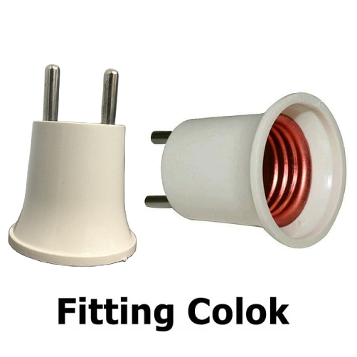 Fitting Colok Lampu Universal PVC Tebal Bagus Awet Tahan Lama