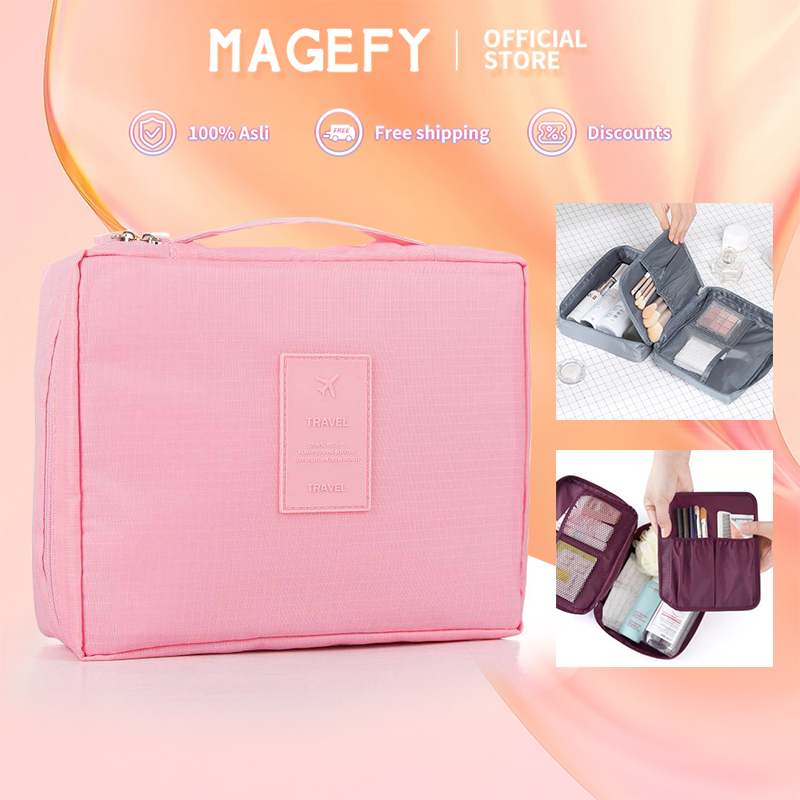 MAGEFY Tas Penyimpanan Kosmetik Tas Cuci Generasi Kedua Kapasitas Besar untuk Perjalanan Versi Korea 1266