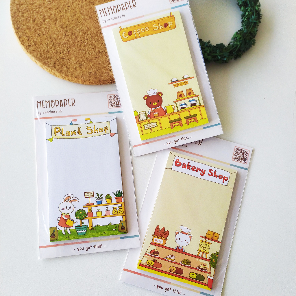 

[creckers.id] Memopaper Desain Toko Lucu Kertas Memo Tebal Murah Hiasan Jurnal