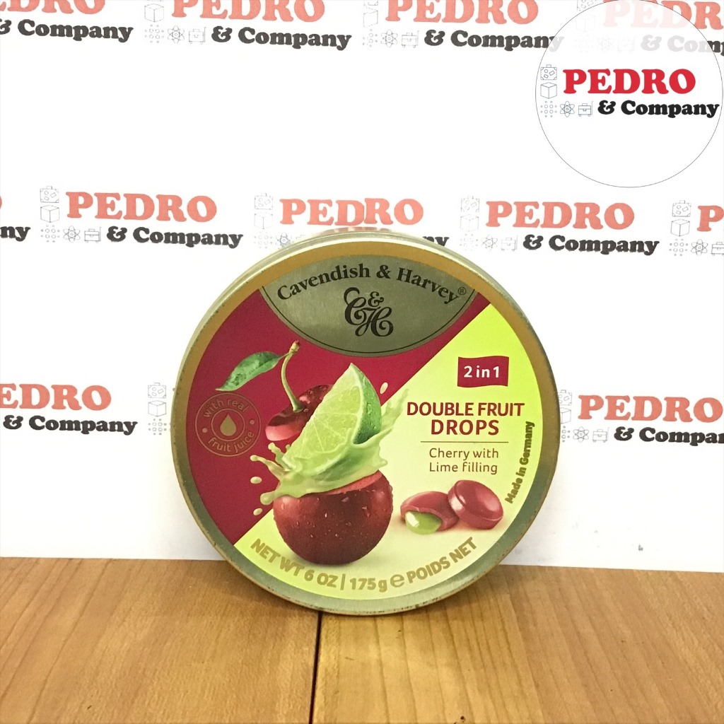 

Cavendish harvey double fruit drop CHERRY LIME FILL 200 gram - permen