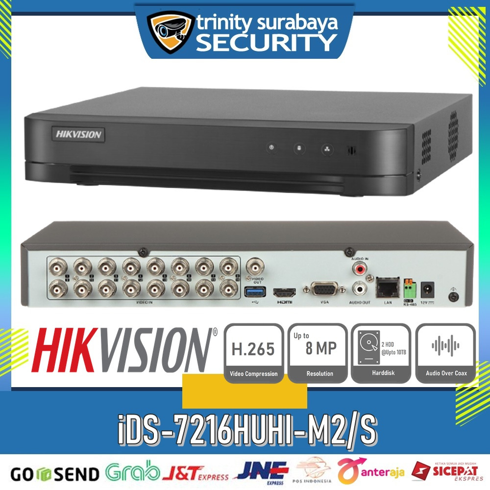 DVR HIKVISION 16ch 5mp 7216HUHI-M2/S