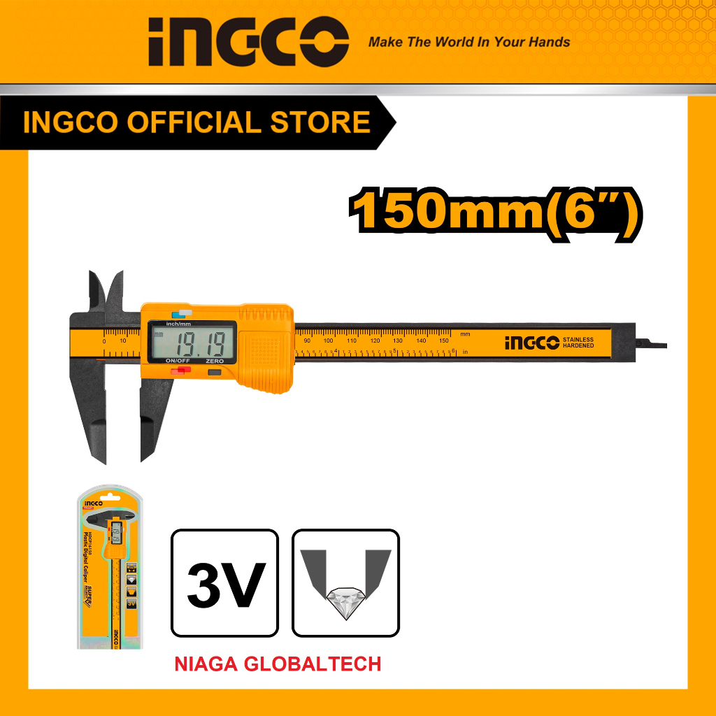 INGCO HDCP16150 DIGITAL CALIPER JANGKA SORONG DIGITAL SKETMAT KALIPER