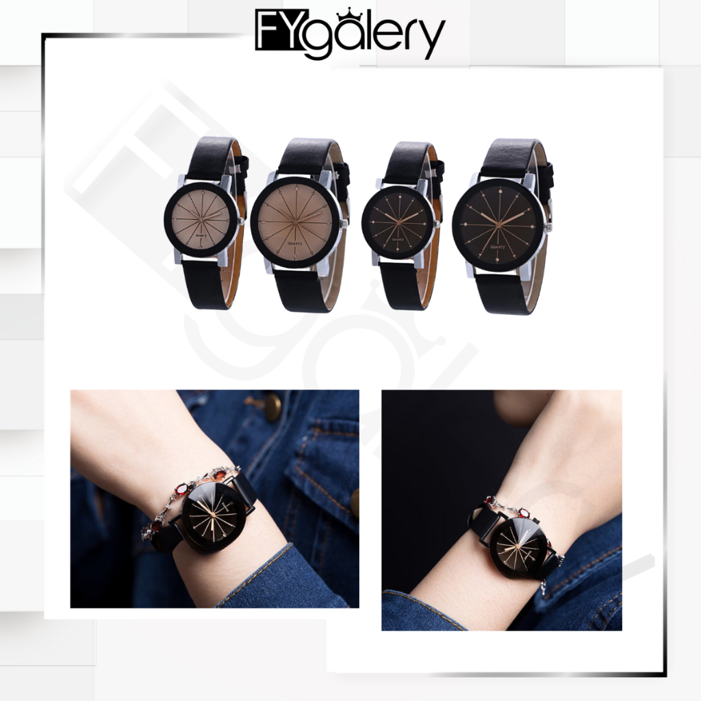 FYGALERY J110 Jam Tangan Couple Jam Analog Wanita Pasangan Fashion Kekinian