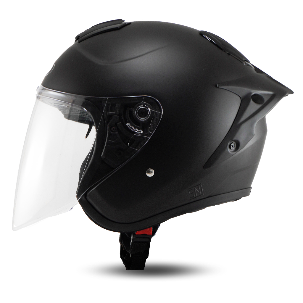 Helm Half Face BIP PLAST KYOTO Putih / Helm PREMIUM Untuk Pria Dan Wanita Dewasa COD SNI DOT