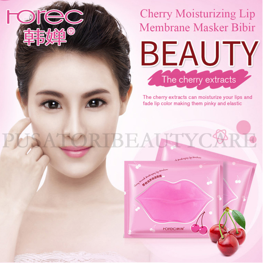 HCHANA / ROREC Masker Cherry Moisturizing Lip Membrane Masker Bibir