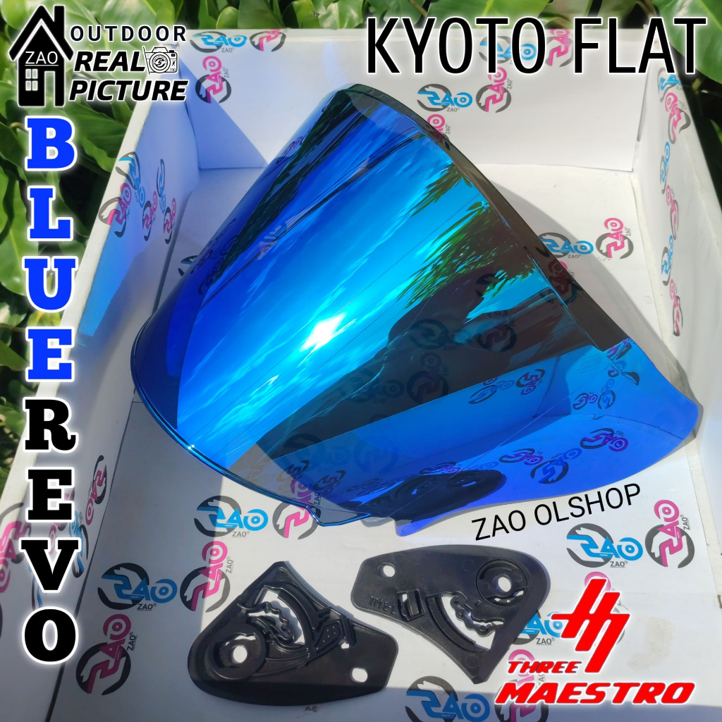 Kaca Helm DYR SUBARU Visor open venom FLAT kaca datar nyaman by Three Maestro helmet untuk dyr subaru terbaru halfface half face fisor datar iridium revo irridium tm2