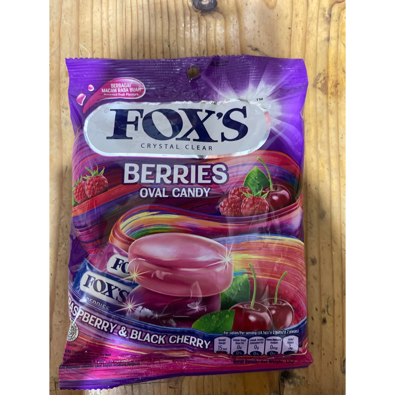 

permen fox's berries oval candy 1 pack