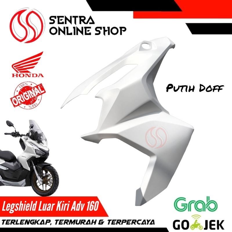 Cover L fr legshield sayap luar kiri adv 160 putih doff dop original