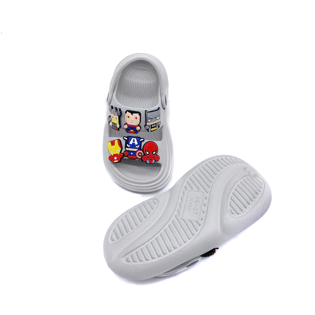 Sandal Selop Anak Laki-Laki Bahan Karet Motif Lucu Model Tali Belakang Terbaru Uk.20-35