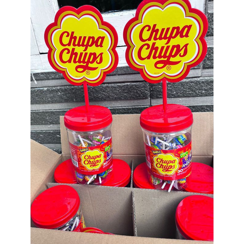 PERMEN CHUPA CHUPS LOLLILOP 1 TOPLES ISI 30pcs