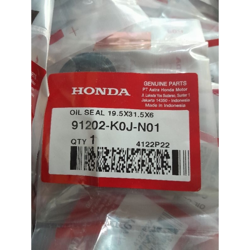 SIL SEAL KRUK AS CRANKCASE KIRI HONDA GENIO, BeAT K1A 91202K0JN01 ORIGINAL